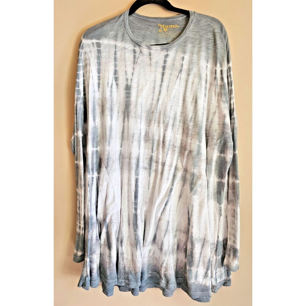 SHOW ME YOUR MUMU DRESS MELLOW WILL TUNIC TIE DYE SIZE M Green/ Gray